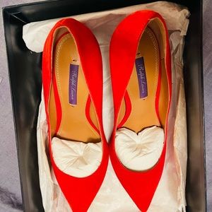 Women's Suede Pointed-Toe Pumps made in Italy
